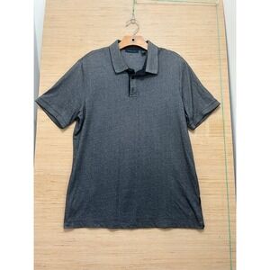 Perry Ellis Mens Gray Micro Dot Short Sleeve Polo Shirt Large‎ 4523